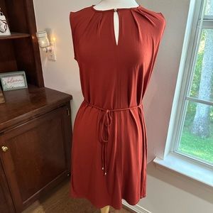 Burnt Orange Sleeveless Dress